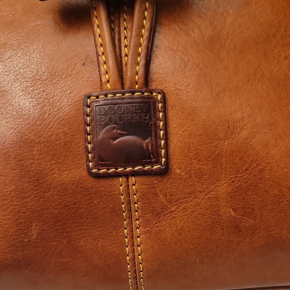 Dooney & Bourke Tan Leather Duffel Bag